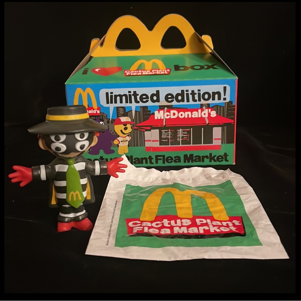 Cactus Flea Market HAMBURGLER TOY from Mcdonald's w/box. OPENED